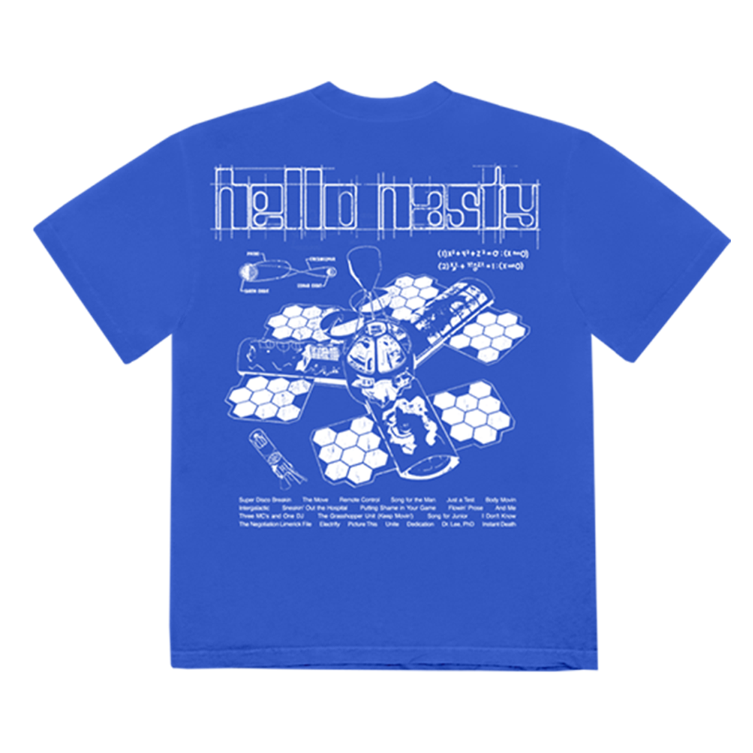 Beastie Boys - Hello Nasty Sketch Blue T-Shirt