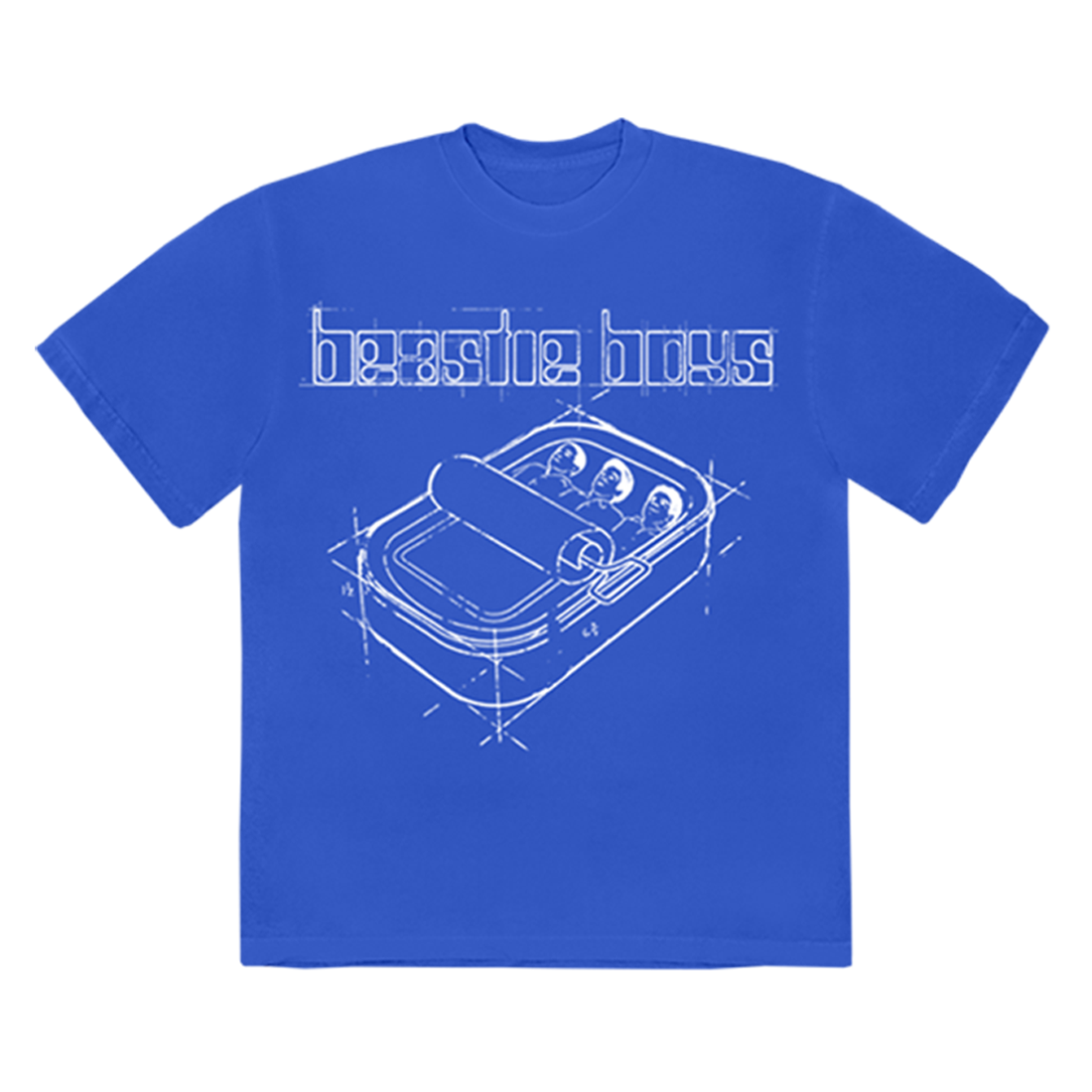 Beastie Boys - Hello Nasty Sketch Blue T-Shirt