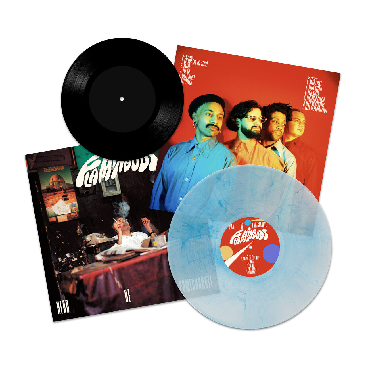 Flamingods - Head Of Pomegranate: Deluxe Edition Island Haze Colour Vinyl LP, Bonus 7" Single + Signed Art Print