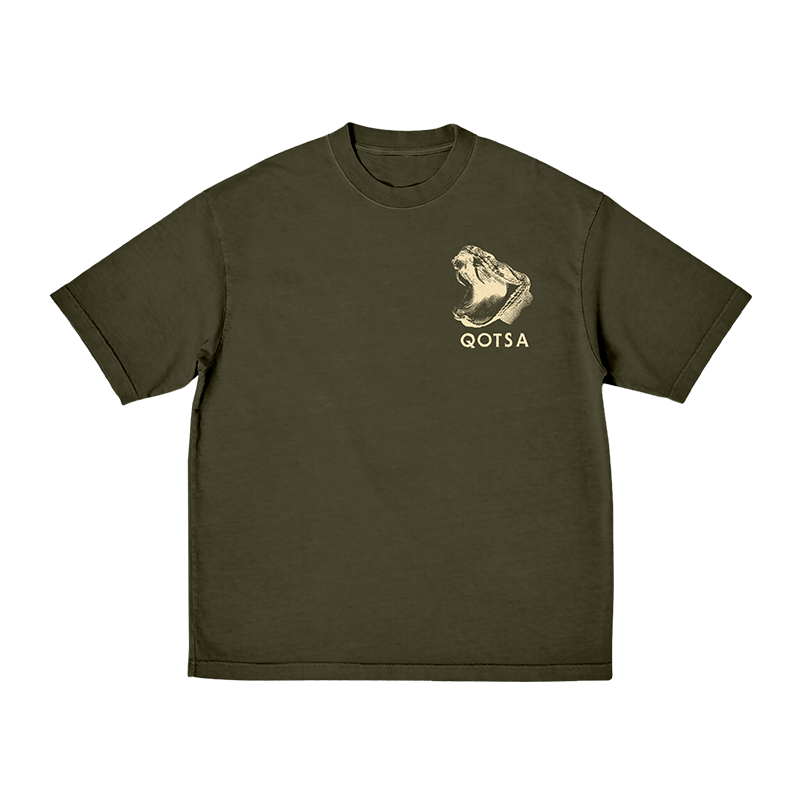 Queens Of The Stone Age - ITNR Military Green Snake T-Shirt