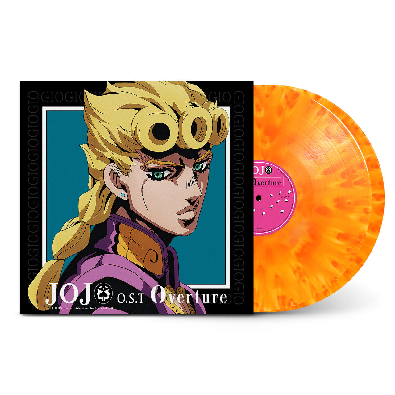 JoJo's Bizarre Adventure - Golden Wind O.S.T. Vol. 1 - Overture: Limited Orange + Yellow Blend Vinyl 2LP