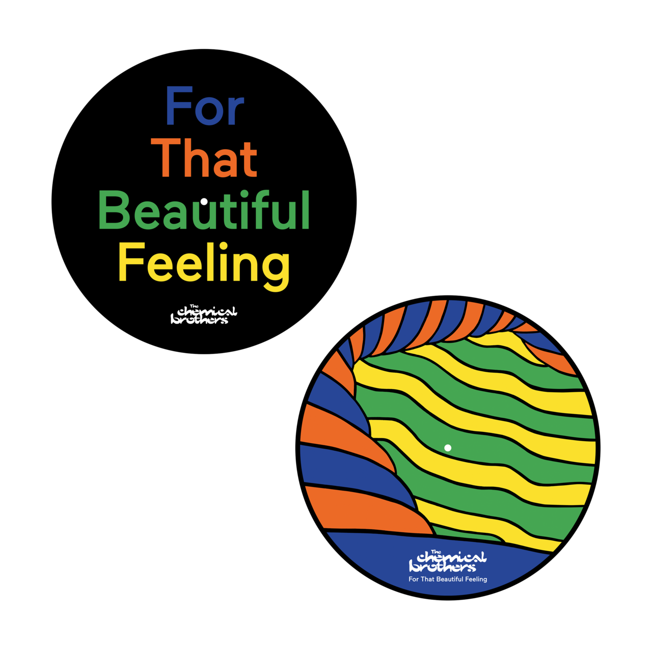 The Chemical Brothers - For That Beautiful Feeling Slipmats (Twin Pack)