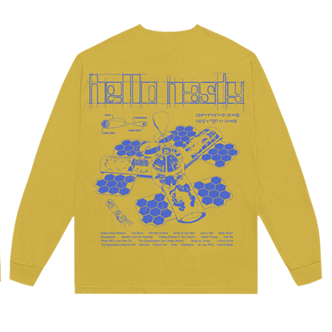 Beastie Boys - Hello Nasty Sketch Yellow Longsleeve Shirt