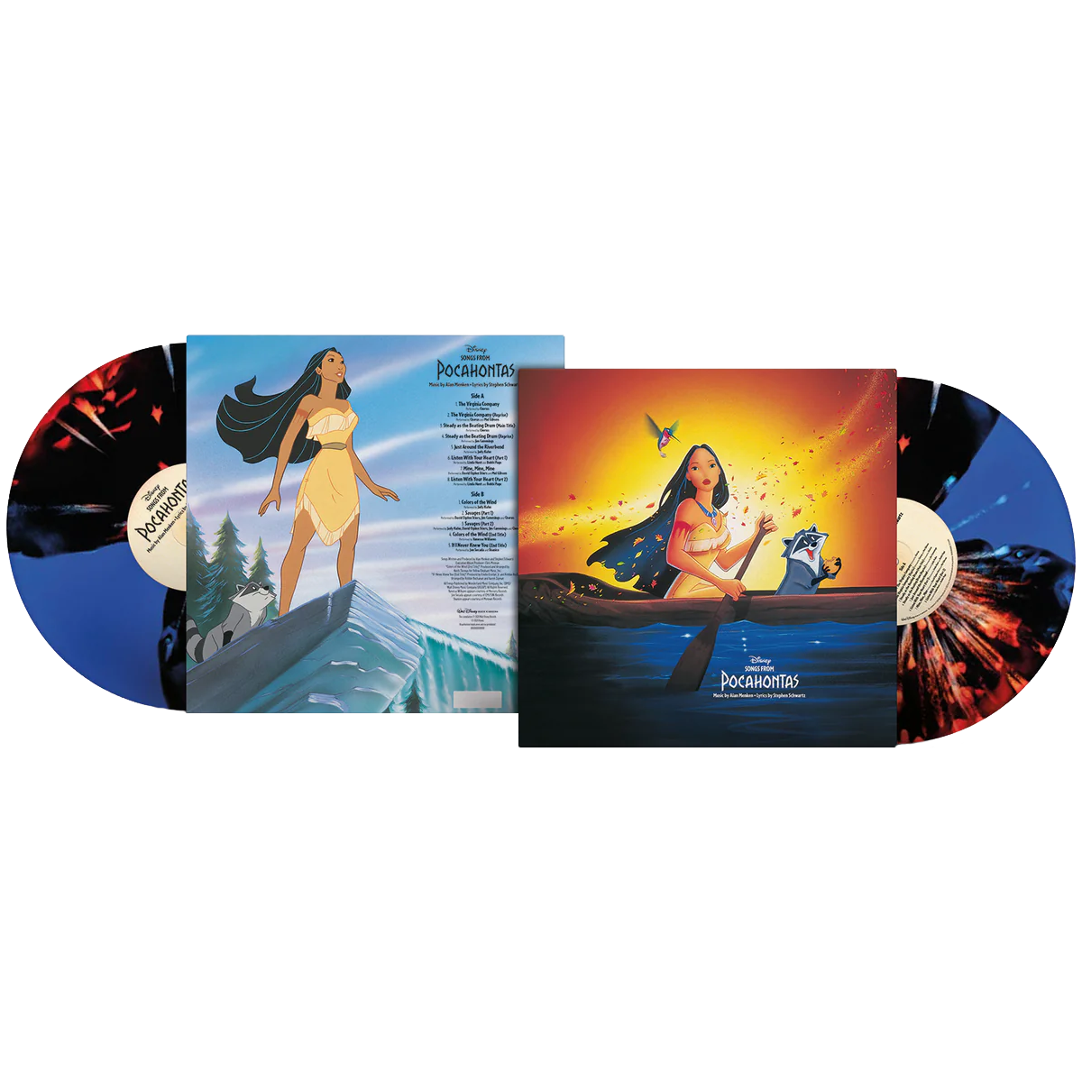 Various Artists - Songs From Pocahontas: Limited Kaleidoscope Sunset Splatter Colour Vinyl LP..