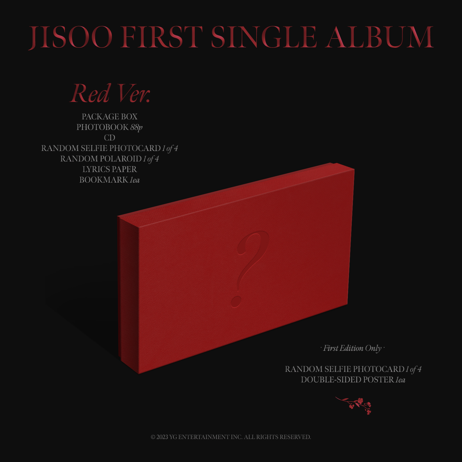 Jisoo - ME (Red): CD Box Set