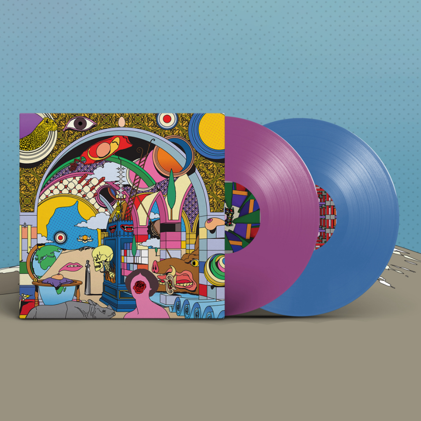 STRFKR - Parallel Realms: Violet & Colbalt Blue Vinyl 2LP (with Spot Gloss / Die-Cut Sleeve)