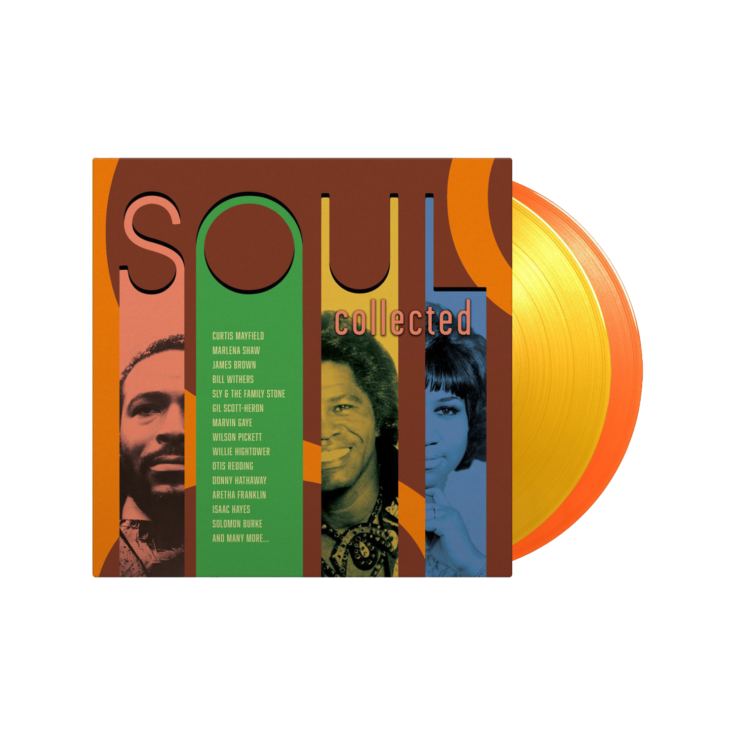 Various Artists - Soul Collected: Limited Yellow + Orange Vinyl 2LP